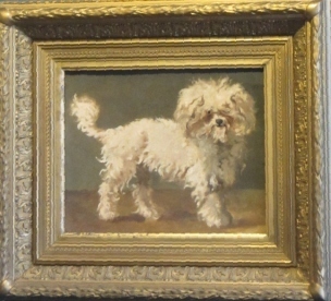 dog painting from Amsterdam Canal house