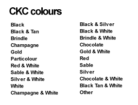 CKC colour codes